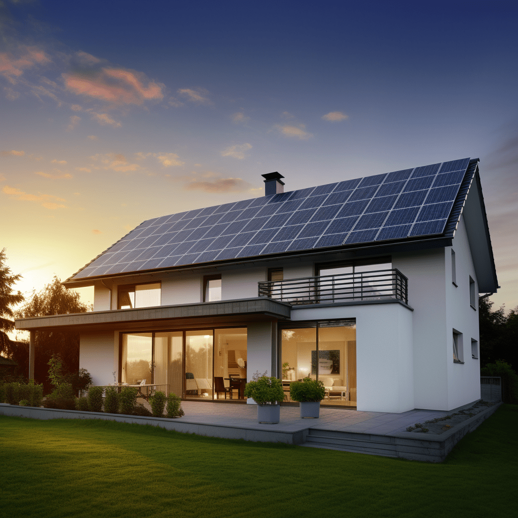 Solaranlage auf Hausdach
